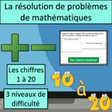 La résolution de problèmes chiffres 1 à 20 {Math Word Prob