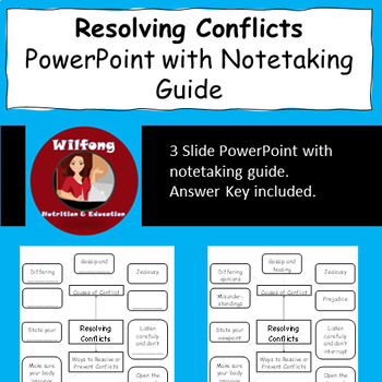 Preview of Resolving Conflicts:  PowerPoint with Notetaking Guide