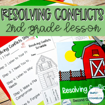 Preview of Resolving Conflicts School Counseling Lesson