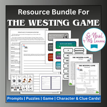 Preview of Resource Bundle for The Westing Game by Ellen Raskin