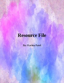 Preview of Resource File - many great activities included!