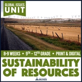 Natural Resource Sustainability Water Garbage Fossil Fuel Unit Print & Digital