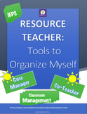 Resource Teacher: Tools to Organize Myself