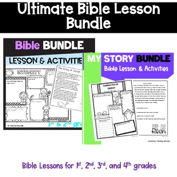 Preview of Bible Lesson and Activities Bundle (1st/2nd grade)(My Story Series)