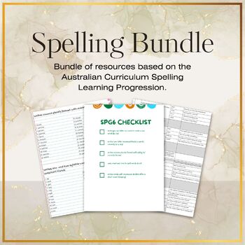 Preview of Resources aligned to the Australian Curriculum Spelling Learning Progression