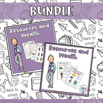 Preview of Resources and Wealth Grade 7 Social Bundle