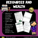 Resources and Wealth Grade 8 Saskatchewan Social Studies Unit