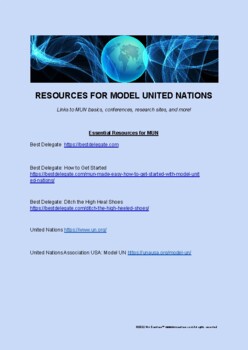 Preview of Resources for Model United Nations (MUN)