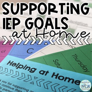 Resources for Supporting IEP Goals at Home - Homework for families
