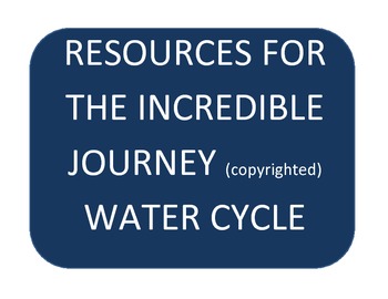 Preview of Resources for The Incredible Journey (copyrighted) Water Cycle Activity