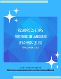 Resources & tips  For English Language Learners (ELLs)