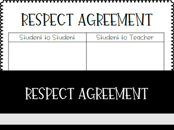 Preview of Respect Agreement (classroom management)