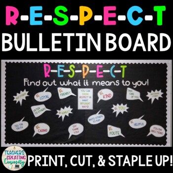 Respect Bulletin Board Kit by Teachers Creating Curiosity | TpT