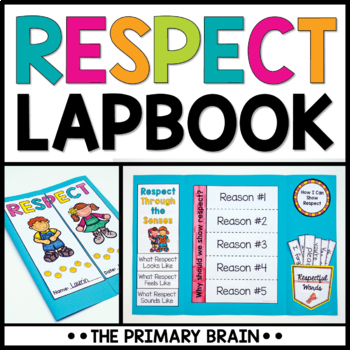Preview of Respect Lapbook Activity | Character Education Social Emotional Learning Lesson