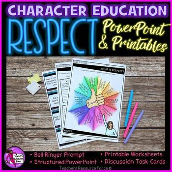 Preview of Respect Character Education Social Emotional Learning Activities