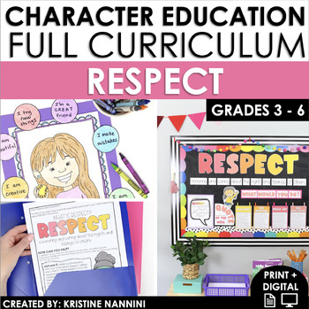 Preview of Respect Character Education Unit | Social Emotional Learning SEL Morning Meeting