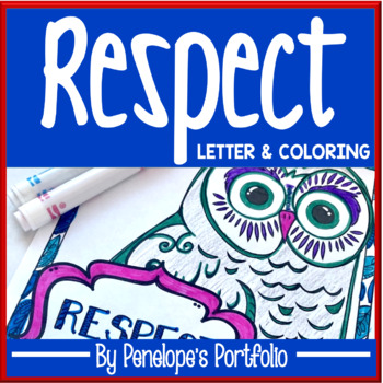 Download Respect Coloring Pages & Respect Letter / Respect Posters | TpT