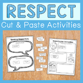 Respect Cut And Paste Activities: Worksheets For Character