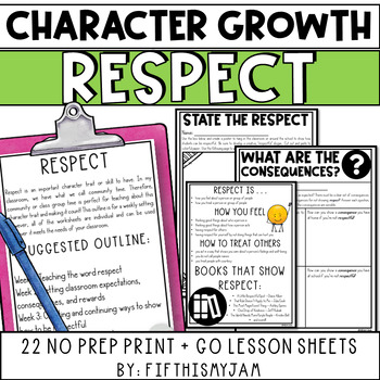 Preview of Building Respect | Character Growth
