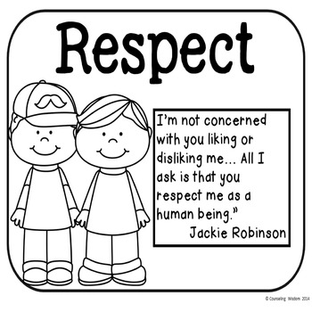 Download Respect Flip-Flap Booklet by Counseling Wisdom | TpT