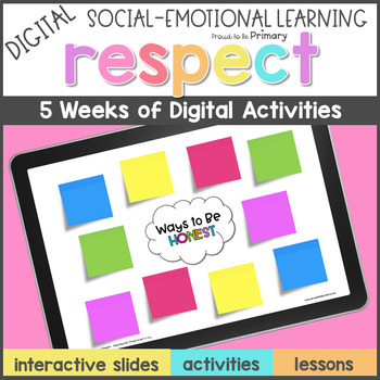 Preview of Respect & Gratitude DIGITAL Lessons & Activities - Social Skills - Google Slides