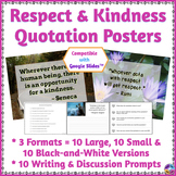 Respect & Kindness Quotation Posters with Writing and Disc