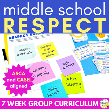 Preview of Respect Lesson and Activities - Group Counseling Lesson Plans for Middle School