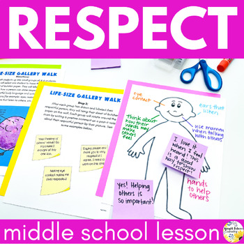Preview of Respect Lesson for Middle School Social Emotional Learning and School Counseling