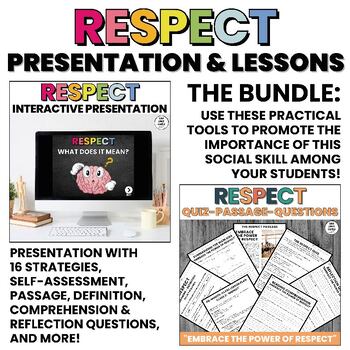 Preview of Respect Lessons | Social Skills Activities | Presentation | BUNDLE