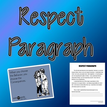 respect essay for students to copy