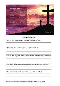 Preview of Respect - Poetry Reading Comprehension Worksheet