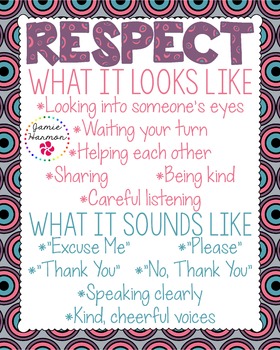 Preview of Respect Poster