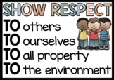 Respect Poster - Earth Tones Classroom Decor