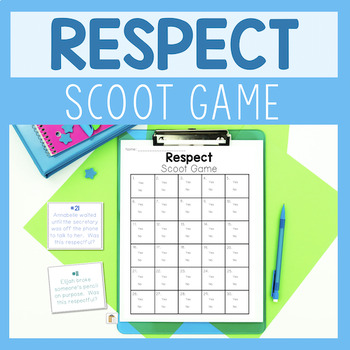 Preview of Respect Scoot Game Activity For Character Education Lessons On Being Respectful