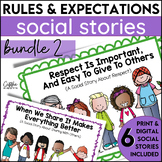 Social Stories Rules Expectations Bundle 2 Community Build