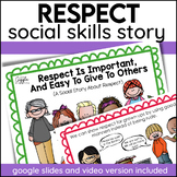 Showing Respect Social Story Classroom Community Building 