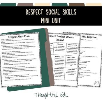 Preview of Building a Foundation of Respect: Social Skills Mini-Unit for Behavior
