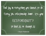 Respect and responsibility chalkboard quotes