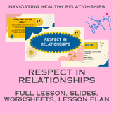 Respect in Relationships (Healthy Relationships Lesson 4) *DOCS