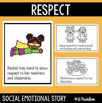 Preview of Respect Social Story - Be Respectful Social Emotional Learning Book