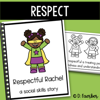 Preview of Respect Social Emotional Learning Story - Character Education Book
