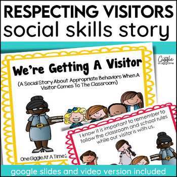 Preview of Social Stories Respecting Visitors Classroom Expectations Showing Respect