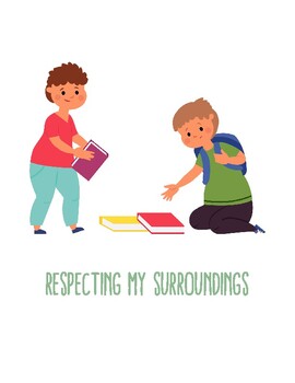 Preview of Respecting My Surroundings Social Story