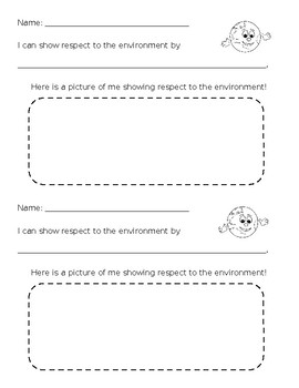 Preview of Respecting the Environment FREEBIE