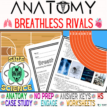Preview of Respiratory | Cardiovascular Case Study | Anatomy | Inquiry-based | Worksheets