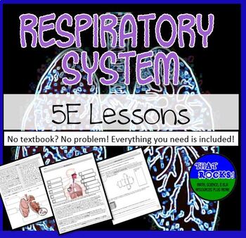 Preview of Respiratory System 5E Lesson Plans No Textbook No Problem!