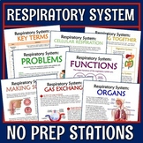 Respiratory System Activity Stations NGSS MS-LS1-3 PRINT a