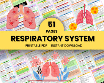 Preview of Respiratory System Bundle | Med Surg Nursing Study | Instant Download | Nurse