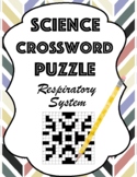 Respiratory System Crossword Puzzle - BJU Science 5