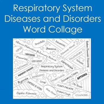 Preview of Respiratory System: Diseases/Disorders (Coloring, Anatomy, Health Sciences)